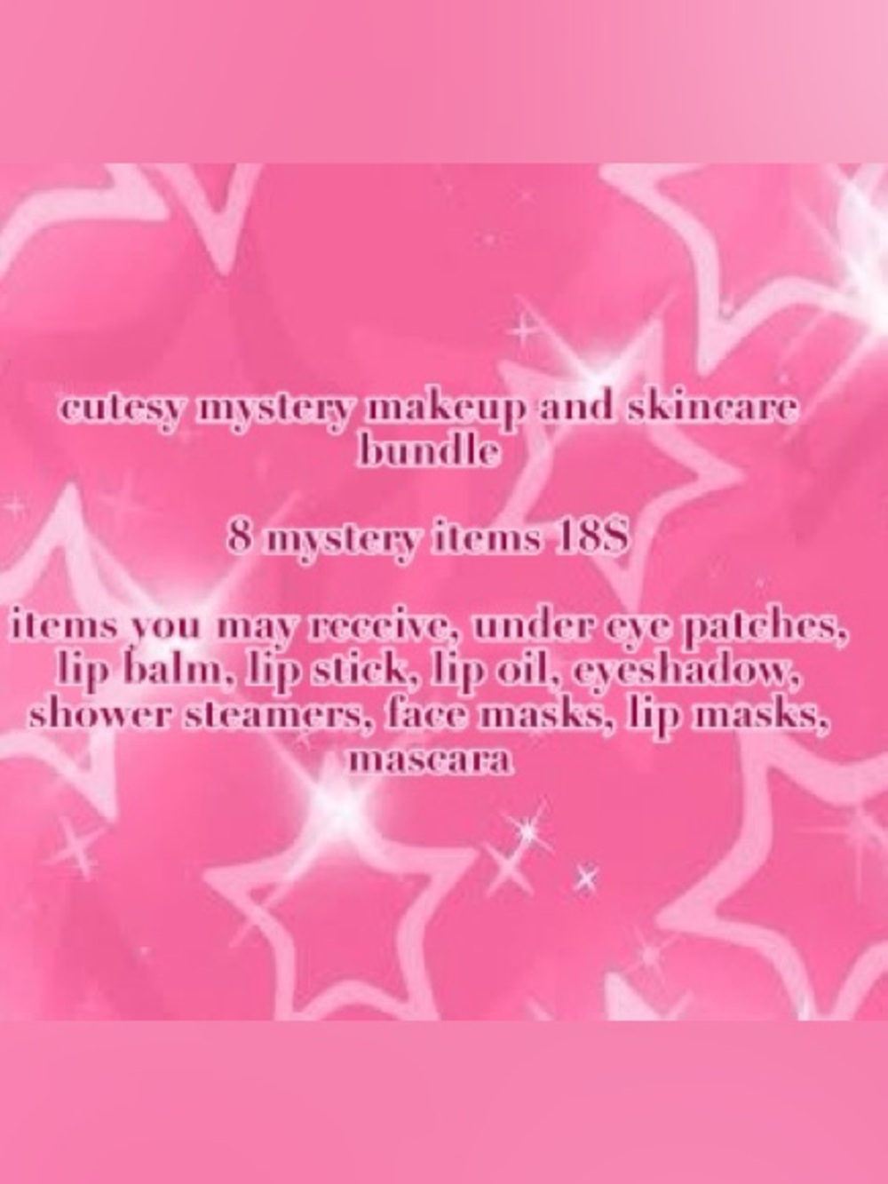 Cutesy Mystery Makeup & Skincare Bundle - Pink